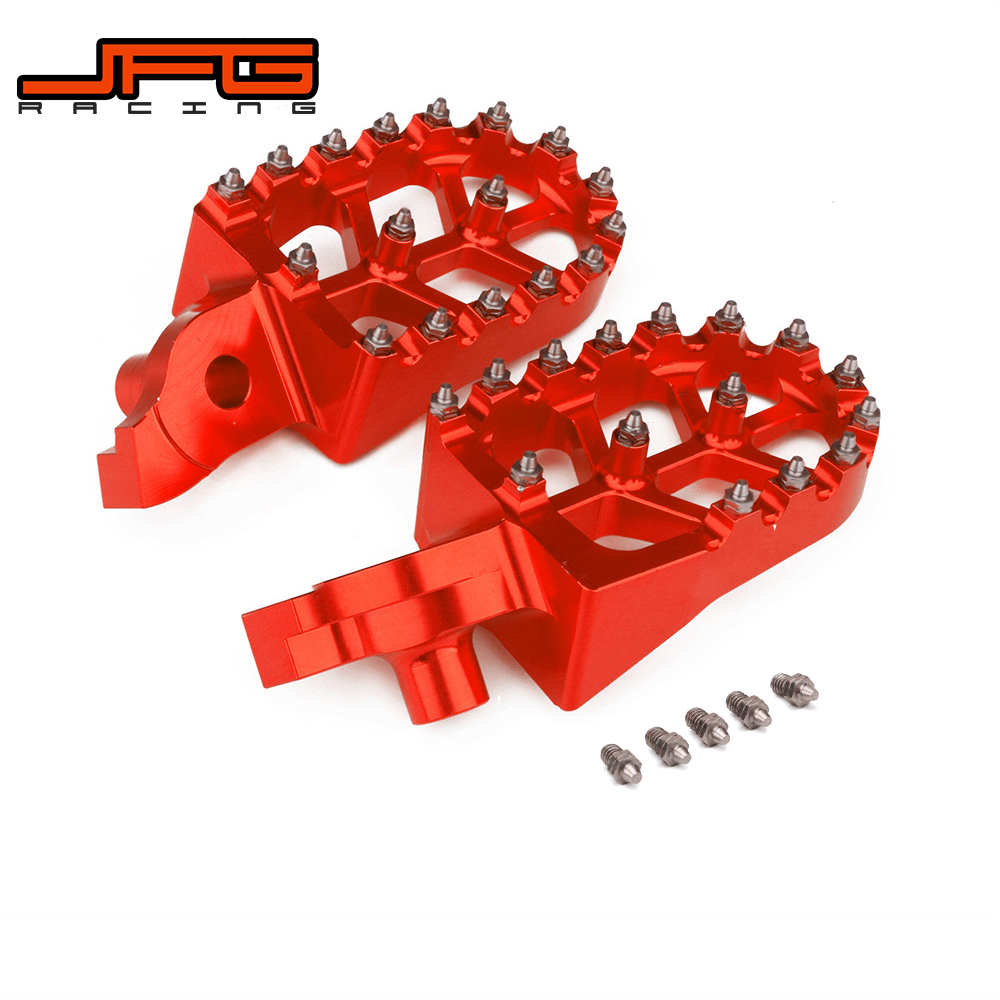 JFG Racing Red Billet MXที่พักเท้ากว้างเหยียบFootpegsสำหรับRMZ250 RMZ ...