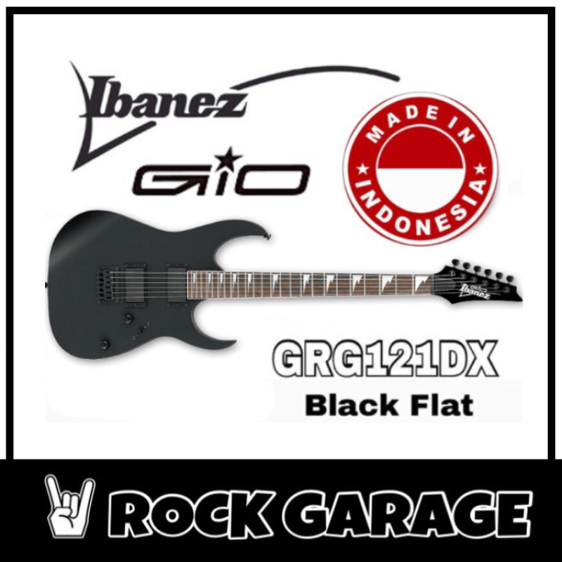 Ibanez GIO GRG121DX Electric Guitar, Black Flat(BKF) Malaysia
