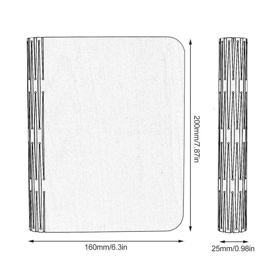 Ưu Đãi Lớn LED Đèn Sách Gỗ Sáng Tạo Có Thể Gập Lại Và Linh Hoạt Từ USB sạc
