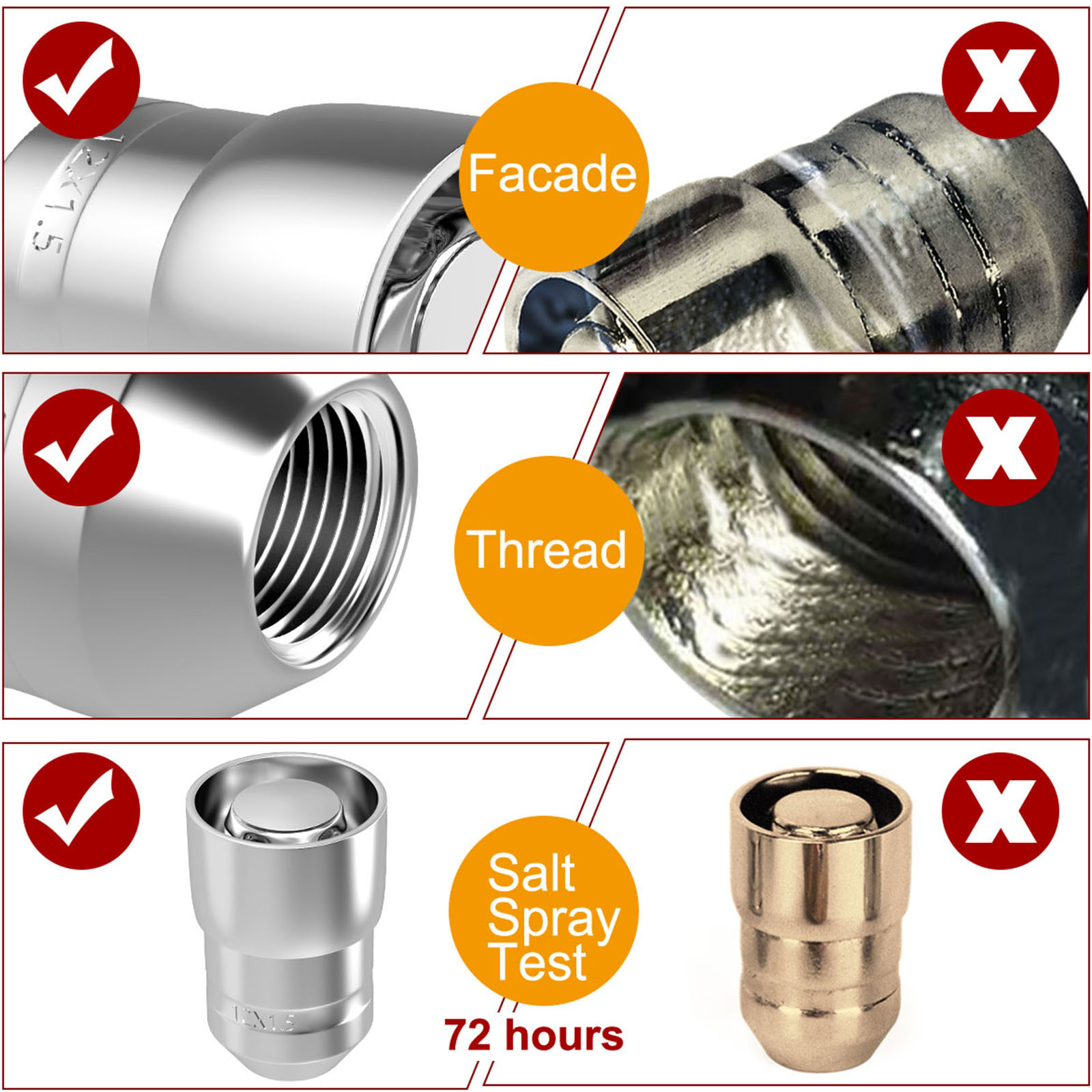 4 Cái Khóa Bánh Xe Thông Dụng Lug Nuts Đai Ốc Khóa Chống Trộm Với 1 Cái Tay Áo