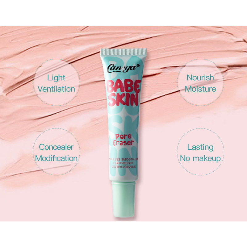 BABE SKIN Kem Lót Dạng Lỏng Che Phủ Mờ Trang Điểm Concealers Chăm Sóc Mặt Kem, Kem Nền Mờ Dầu Lỗ Chân Lông Vô Hình- Kem Che Khuyết Điểm Mỹ Phẩm Control