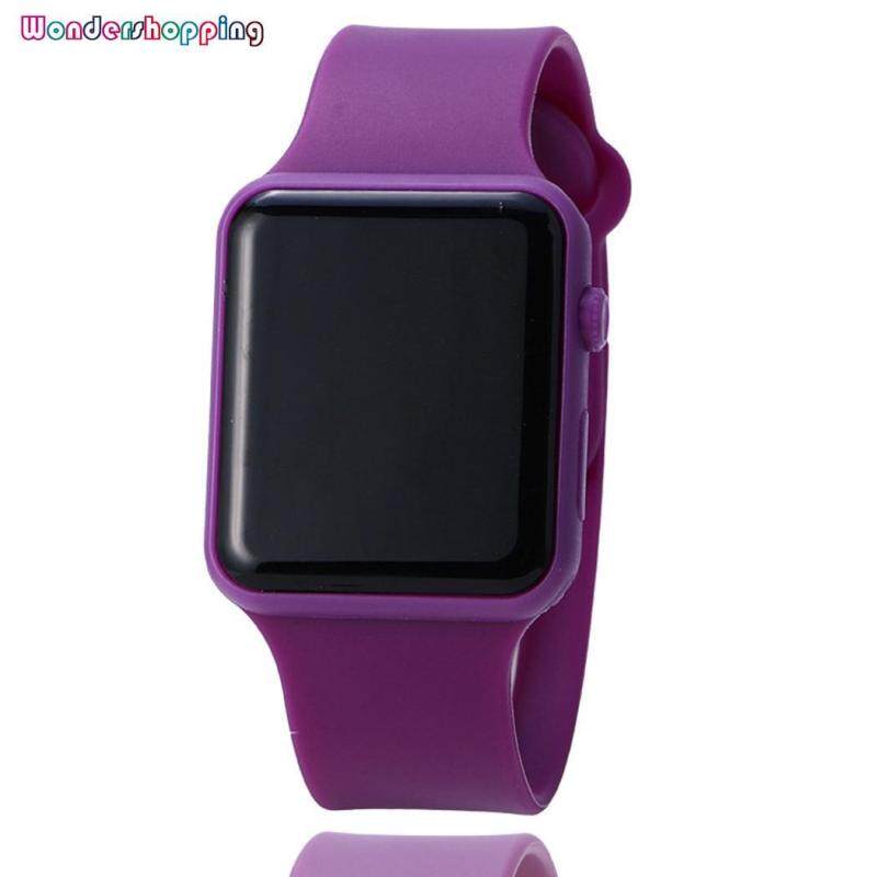 Nơi bán Wondershopping Unisex LED Siêu mỏng màn hình Lớn Đồng hồ đeo tay điện tử Vòng đeo tay