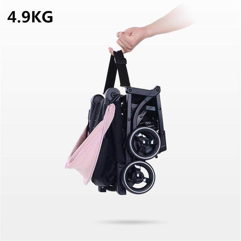 Luxury Pocket 4.9kg Baby Stroller Light Folding Umbrella Pram Portable On The Airplane Kinderwagen Singapore
