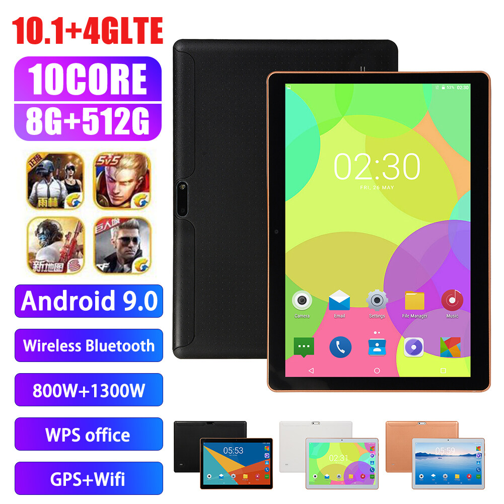 LF 10.1นิ้ว4G-LTEแอนดรอยด์9.0บลูทูธพีซี8 + 512G 2ซิมพร้อมGPS