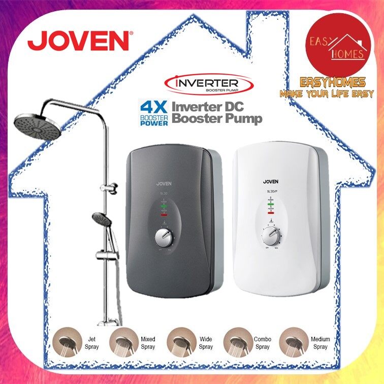 Joven SL30IPRS Water Heater With INVERTER Pump and Rain Shower Lazada