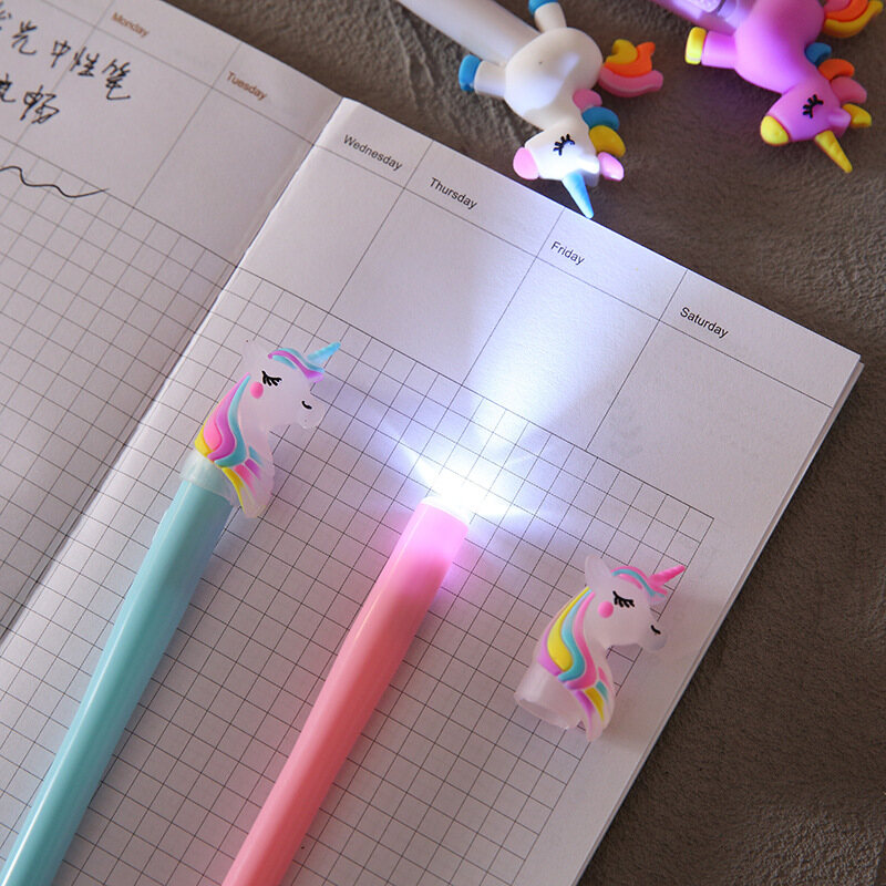 Creative Boxed 4-Piece Glow Pen Set Stationery Set Pen