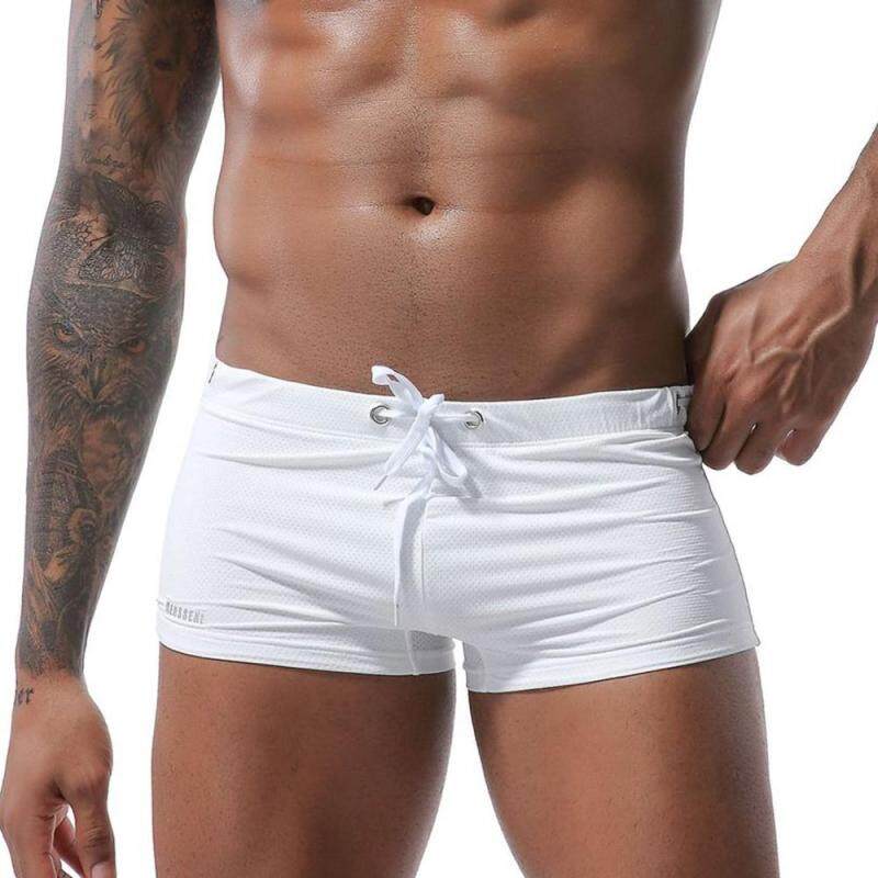 Nơi bán Momlove nam Mùa Hè Lướt Đi Biển Thấp Eo Cột Dây Lưới Thun Quần Lót Boxer Đồ Bơi
