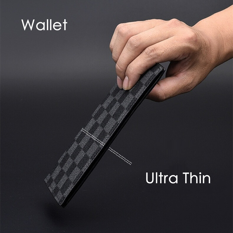 Men's wallet long ultra-thin wallet card holder