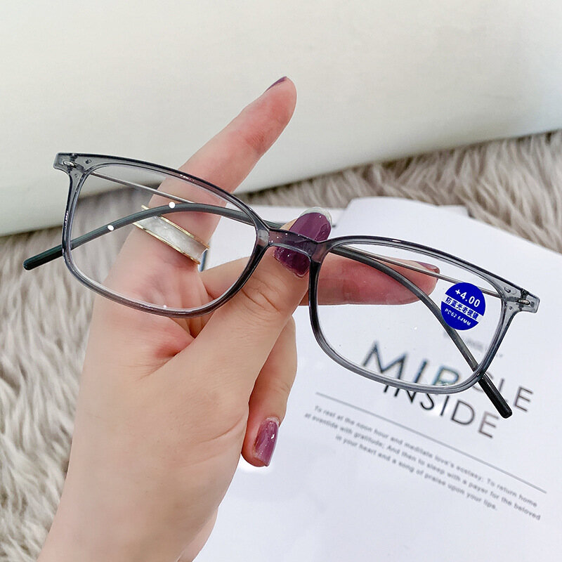 Reading Glass for Women 2022 New Fashion Full-frame Reading Glasses HD Vision Thin Material Frame Eyeglasses with Grade PTQ