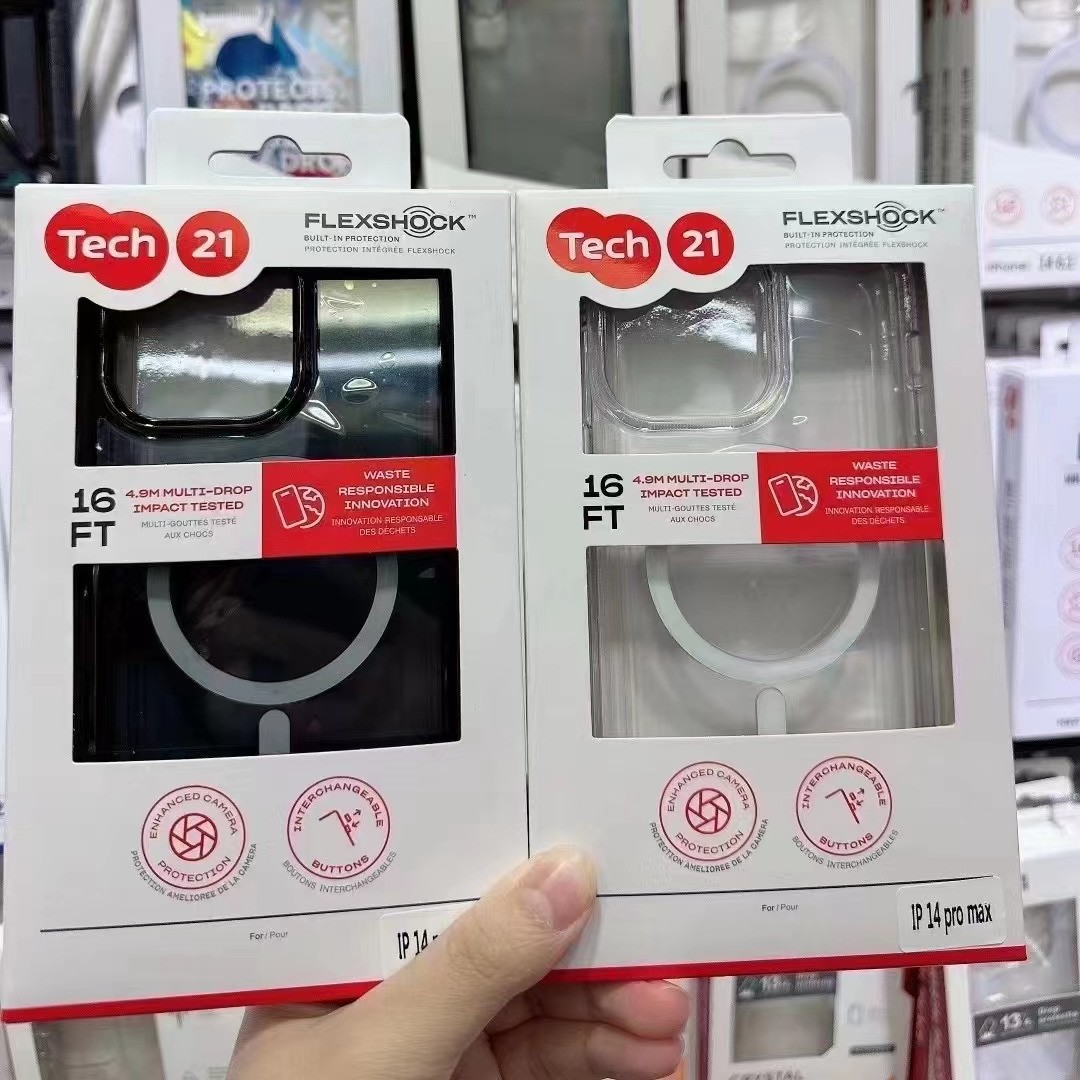 Tech21 evo clear phone case with Magsafe for iphone 14 pro max iphone 14 plus 14pro high transparent shockproof phone casing