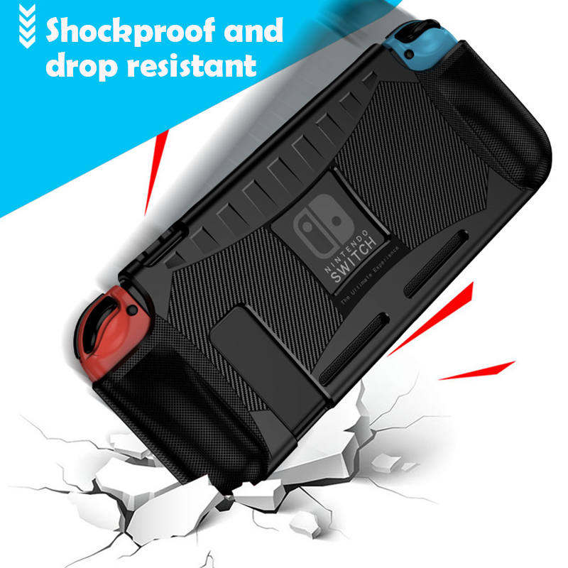VAORLO Vỏ Có Thể Gắn Được Cho Bộ Chuyển Đổi Nintendo Mumba TPU Grip Vỏ Bọc Bảo Vệ Tương Thích Với Đầu Điện Tử Nintendo Switch Và Bộ Điều Khiển Joy-Con