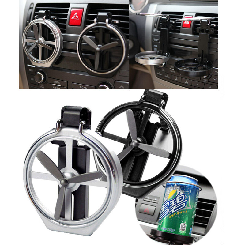 1x Universal Car Air Outlet Drink Holder Car Case Water Cup Holder Car Drink Holder With Small Fan Auto Interior Accessories