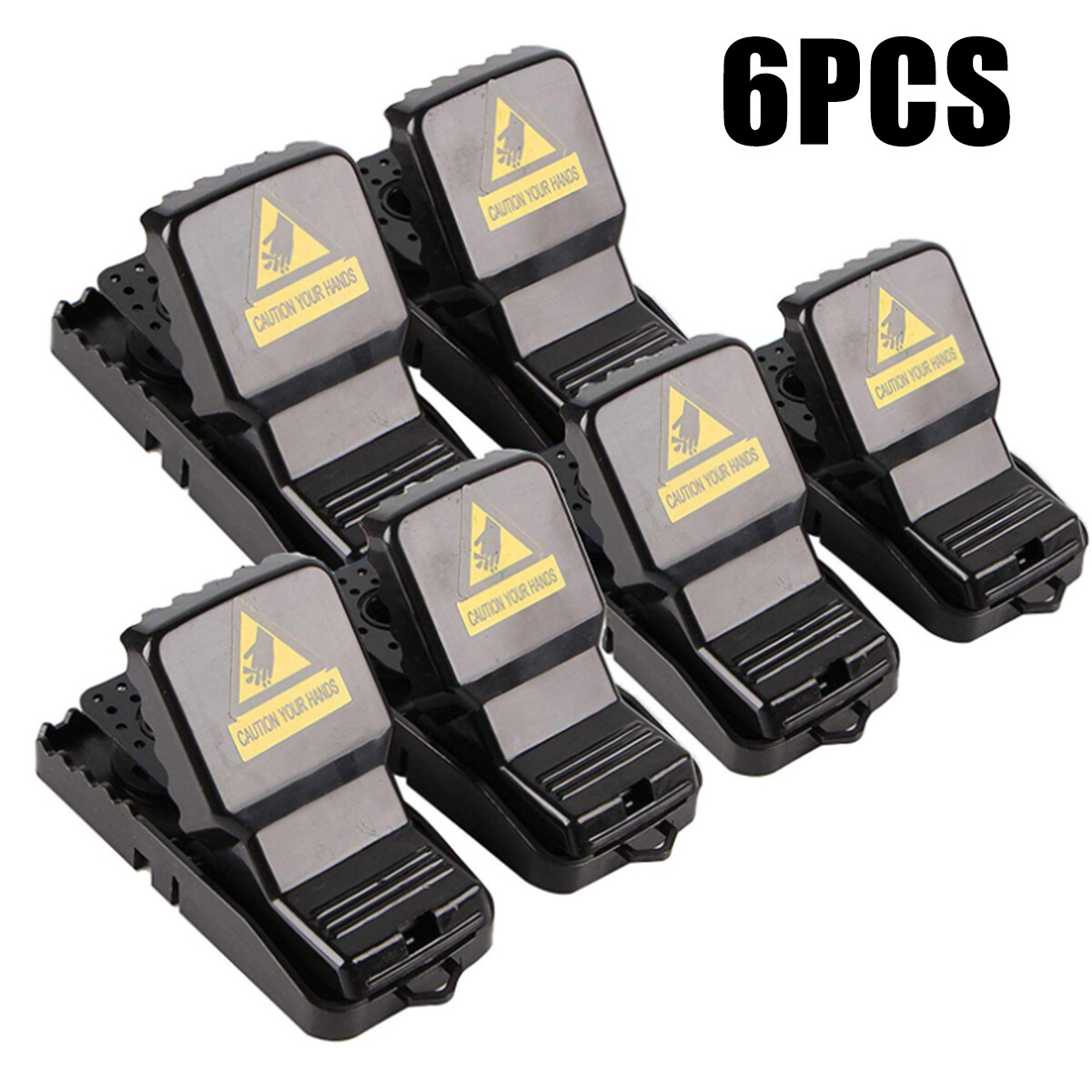 BOKALI 6Pcs Premium Reusable Mouse Traps Rodent Snap Trap Rat Trap Mouse Busters