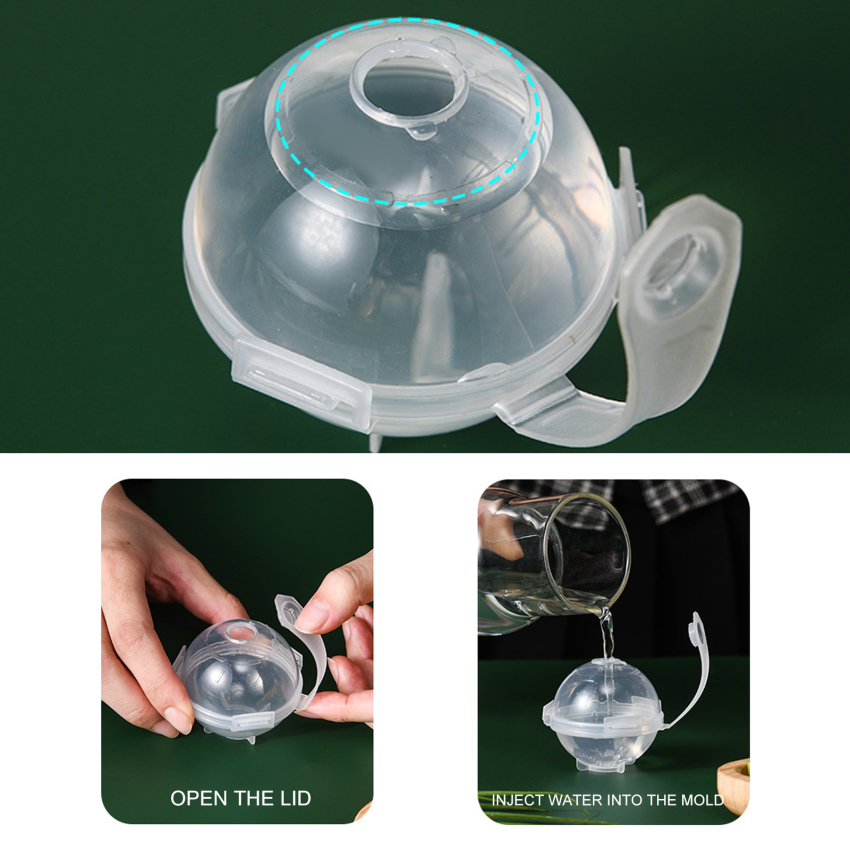 Khuôn Làm Đá Cỡ Lớn 5Cm Dụng Cụ Làm Đá Viên Tròn Dụng Cụ Làm Đá Viên Khuôn Làm Đá Mùa Hè Tự Làm Whiskey Dụng Cụ Quầy Bar Dụng Cụ Nhà Bếp