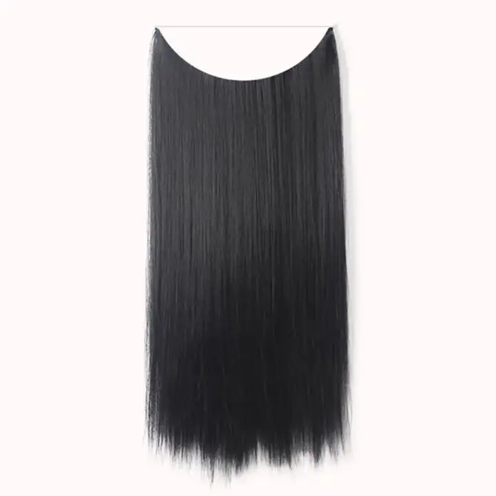 Fashion Thick Clip In Hair Extensions Straight Curls Full Head