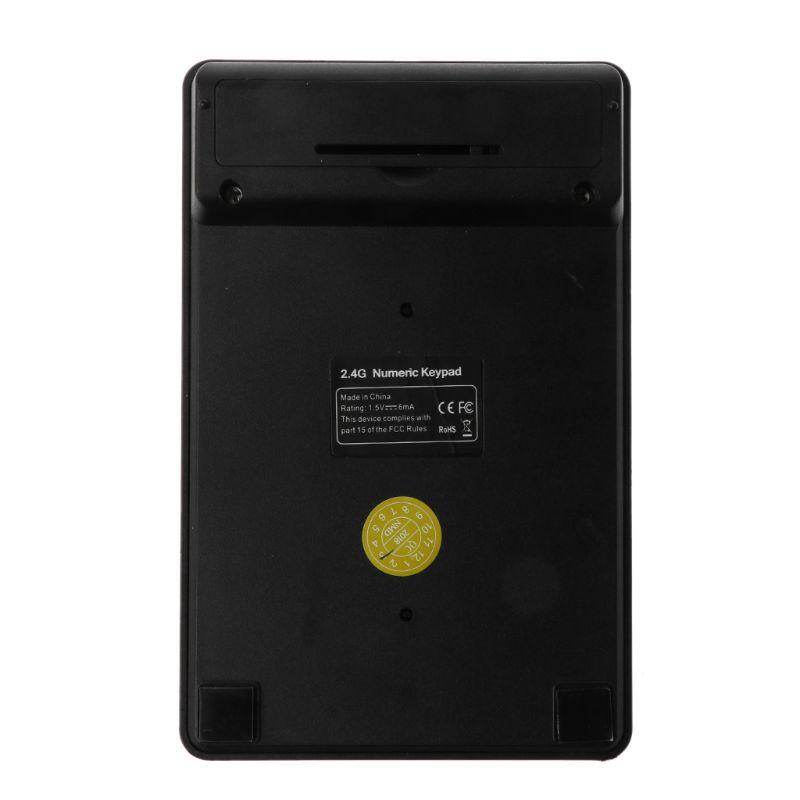 Bàn Phím Số Không Dây USB Mini 2.4GHz, Bàn Phím Số 19 Phím Bộ Thu Numpad Cho Máy Tính Xách Tay Windows XP/7/8 Phụ Kiện Máy Tính