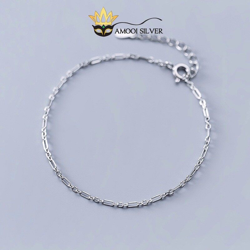 Lắc chân bạc s925 xích basic - amooi silver ac50
