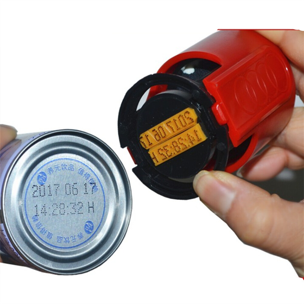 Mini A6 Handheld Coding Machine Small Letterpress Machine Ink Date Printer Manual Date Stamp Stamping Date Machine