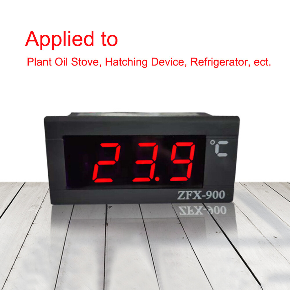 Đồng Hồ Đo Nhiệt Độ Nhúng ZFX-900 Bảng Hiển Thị Nhiệt Độ Kỹ Thuật Số Thông Minh Cho Tủ Lạnh Tủ Đông Lạnh