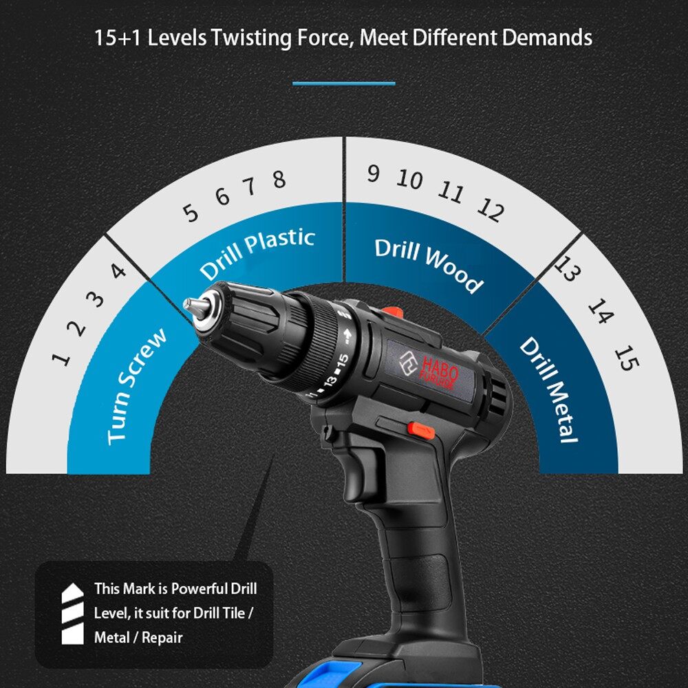 Habo furuide cordless online drill