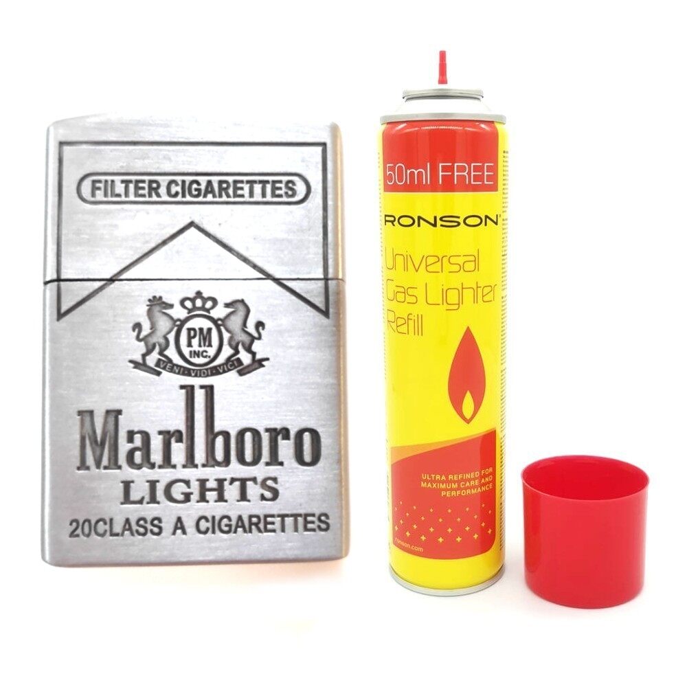 Butane Gas (Ronson Butane Gas) + Marlboro Butane Gas Lighter Lazada