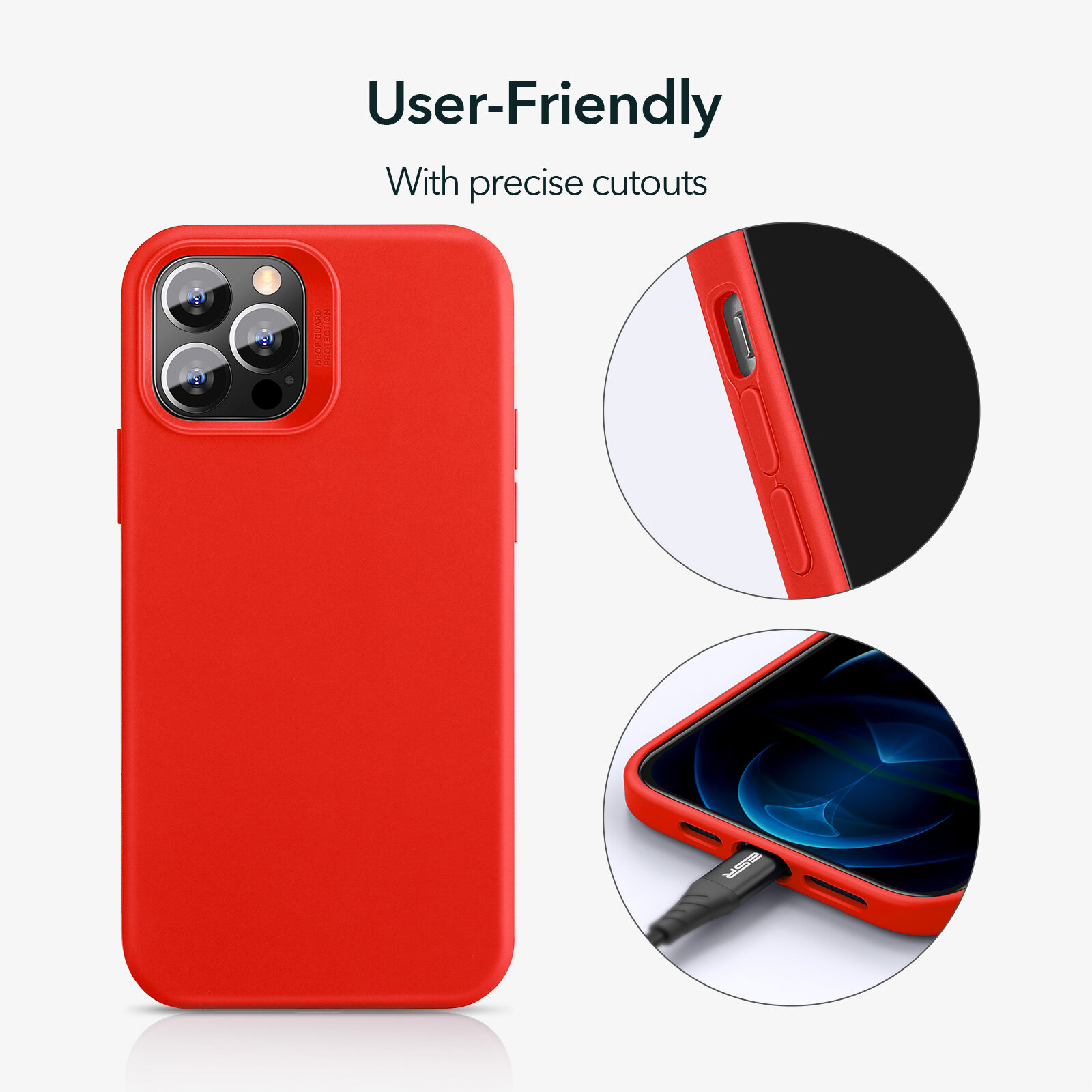 ESR  Ốp Silicon Mềm Hình Đám Mây Nhỏ Cho Iphone 12