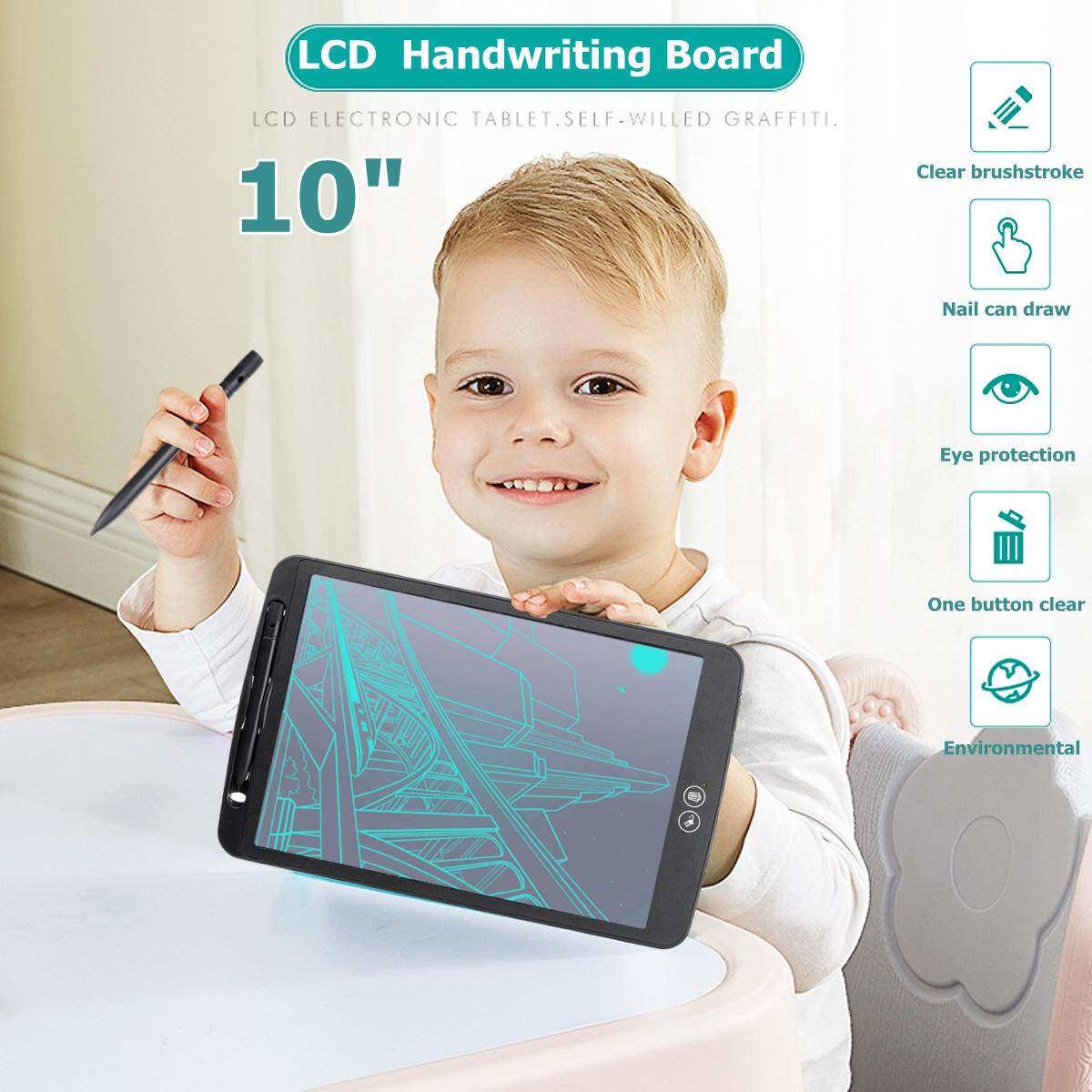 Sebagian Menghapus 10 Inch LCD Papan Tulis Anak Tablet Cerdas Papan Gambar Elektronik
