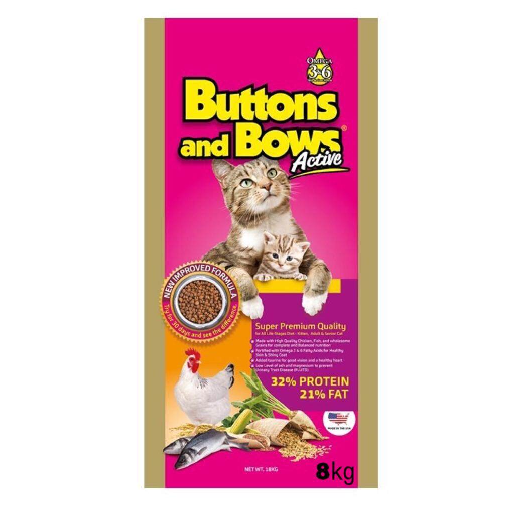 harga makanan kucing button and bows