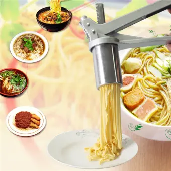 Stainless Steel Manual Noodle Maker Press Pasta Machine Crank