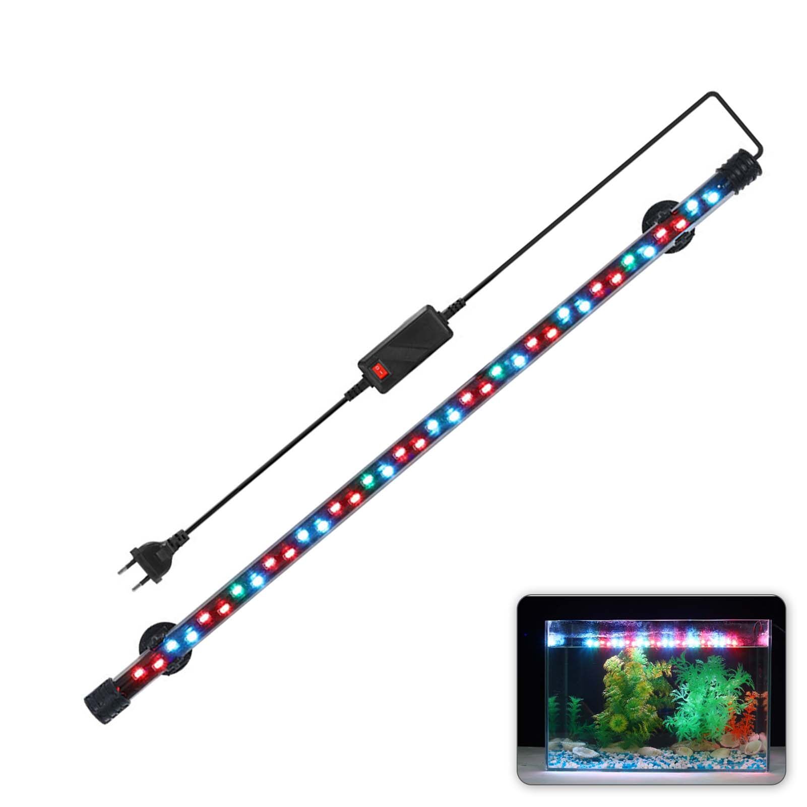 Đèn LED Bể Cá 58Cm Đèn Hồ Cá, Đèn Chìm Đèn Dưới Nước Đèn Nhiều Màu, Phích Cắm EU