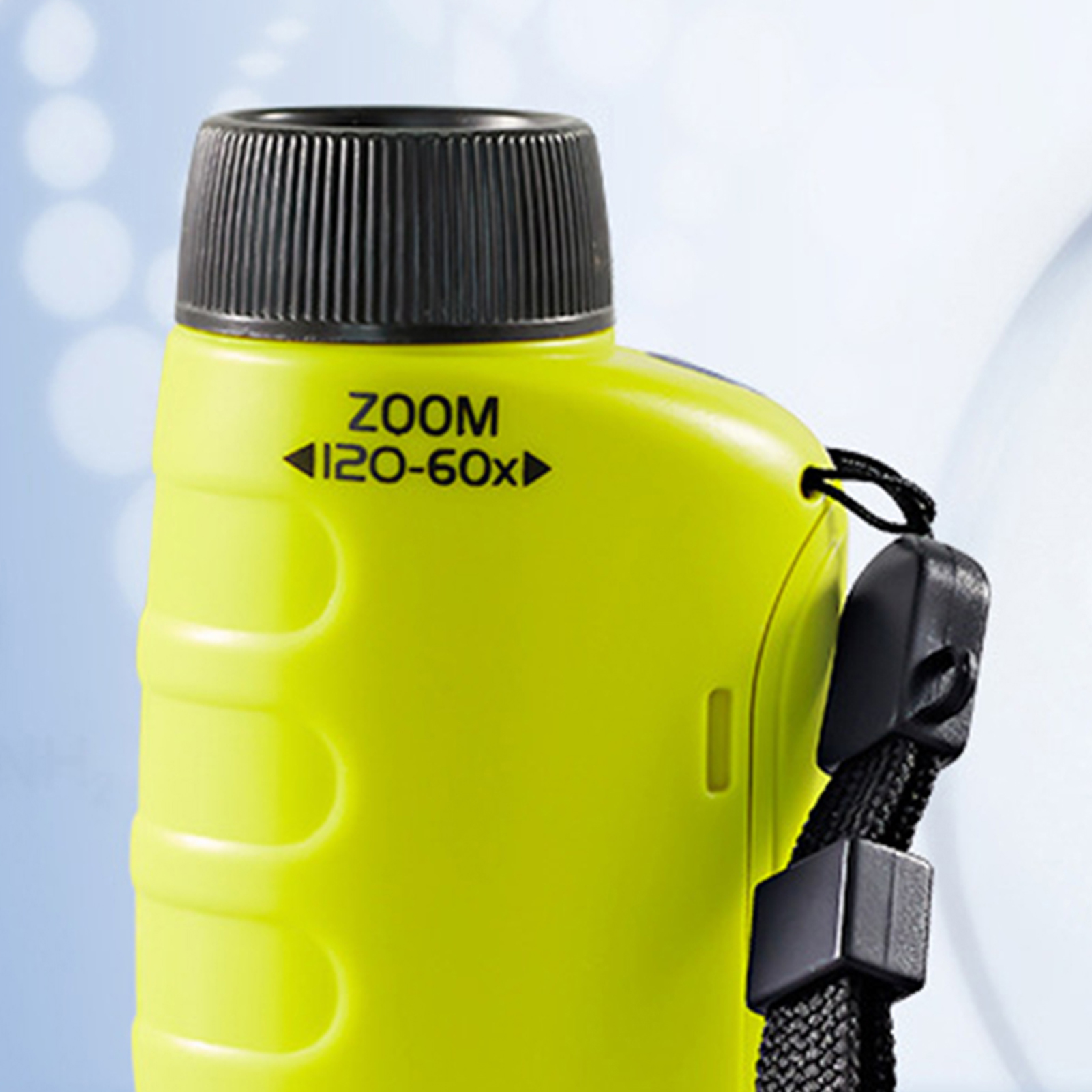 HZY 60-120X Student Microscope Protect Eyesight Practical Ability Nature-Watching Adjustable Focusing Mini Pocket Microscope Toy Daily Use