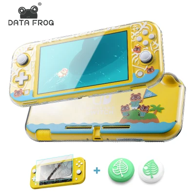 DATA FROG Transparent Hard Protective Case For Nintendo Switch Lite Console Animal Crossing Protection Cover for NS Switch lite