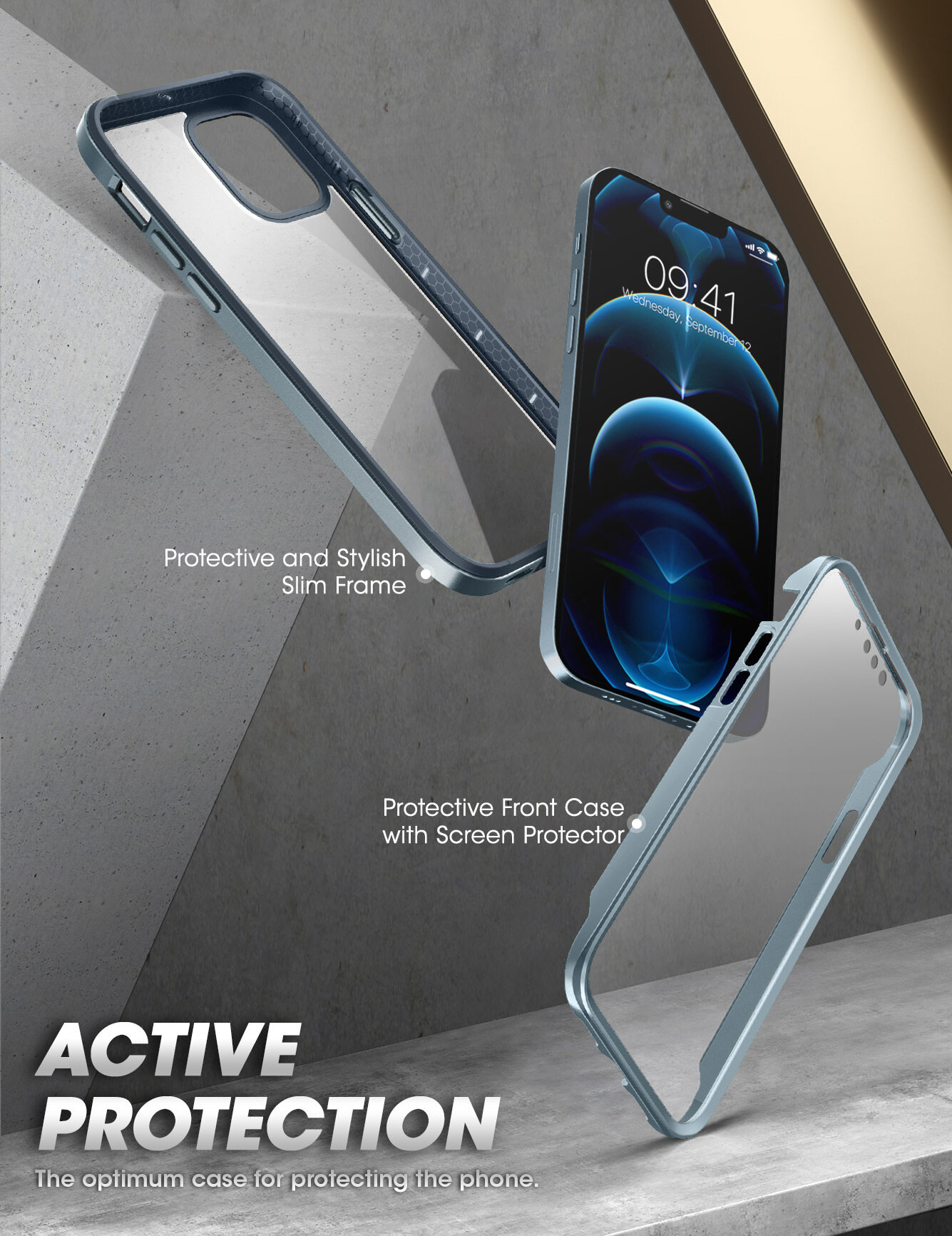 SUPCASE Ốp Lưng Sê-ri UB Edge Pro Cho iPhone 13 Pro 2021 Ốp Bảo Vệ Trong Suốt Khung Mỏng Phát Hành 6.1 Inch Có Bảo Vệ Màn Hình Tích Hợp