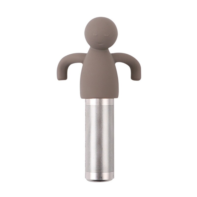 Tea Infuser for Loose Leaf Cute Little Man Shape Tea Strainer Stainless Steel Fine Mesh Tea Steeper Filter for Cup Mug