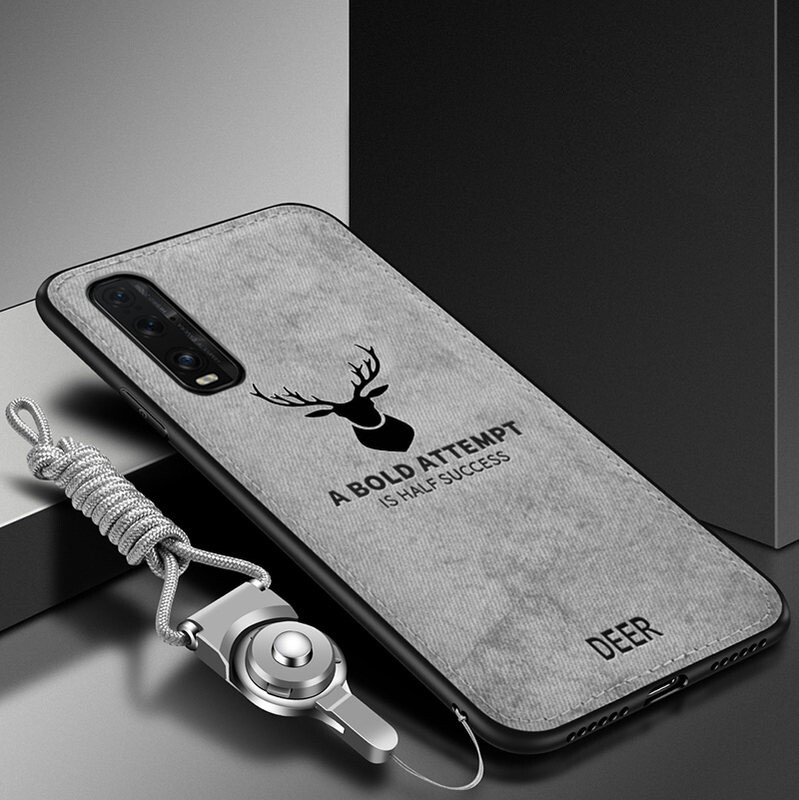 For OPPO Find X2 / Find X2 Pro / Find X2Pro Case Shockproof Cover Luxury Soft Silicone+Fabric Skin Deer Protective Back Cover Mobile Accessories Phone Cases Shell