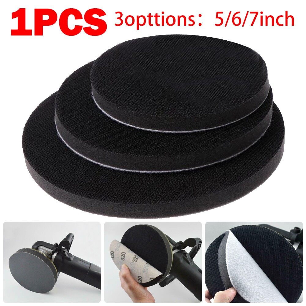1pcs Buffering Pad 5/6/7 Inch Soft Sponge Interface Pad for Sanding Pads Hook And Loop Sanding Discs For Uneven Surface Polishing Power Tools Accessories