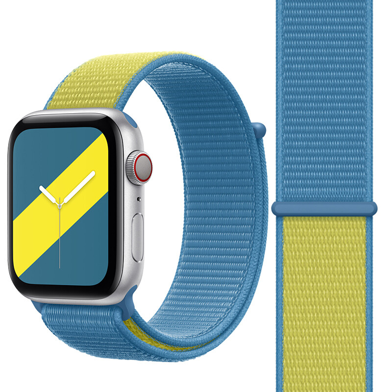 International Series Dual Color Matching Band Compatible with i Watch 7 series 41mm 45mm Replacement Sport Loop for i  Watch 6 SE4 3 2 1 38mm 40mm 42mm 44mm Nylon Soft Loop