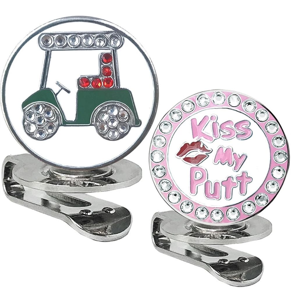 RIRIANN Phụ Kiện Đánh Dấu Vị Trí Bóng Ic Dụng Cụ Hỗ Trợ Tập Golf Dụng Cụ Nhắm Mục Tiêu KẸP MŨ Kẹp Đánh Gôn Căn Chỉnh Bóng Golf Dụng Cụ Đánh Dấu Bóng Golf