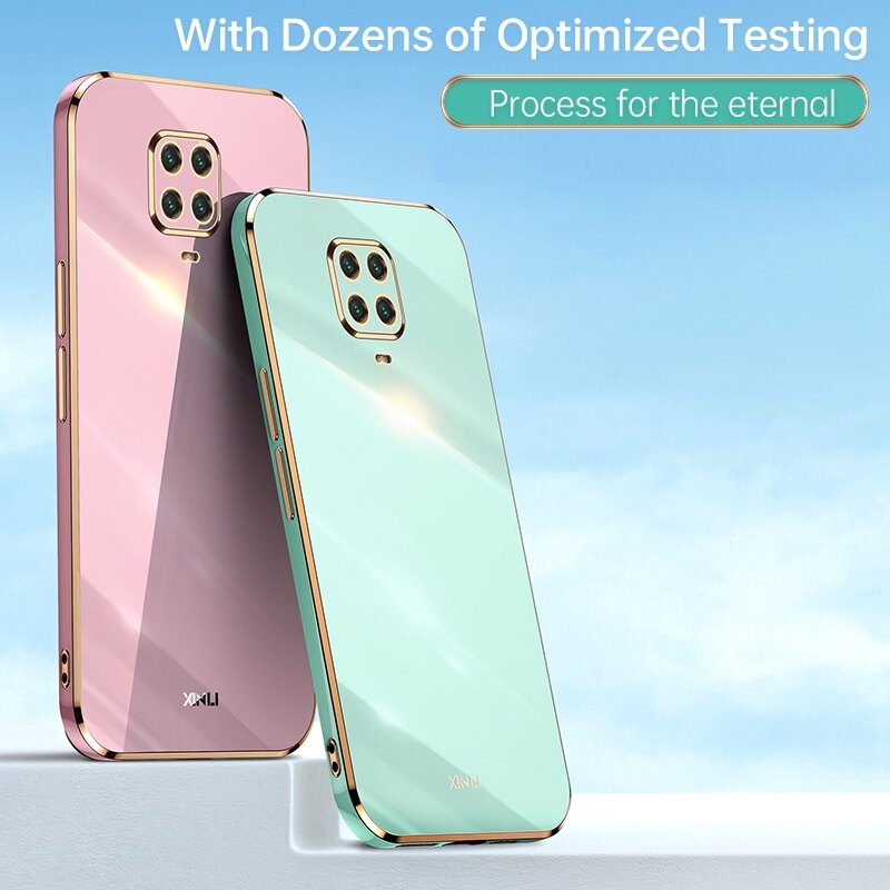 Xiaomi Redmi Note 9s Case Shockproof Soft Silicone Electroplating Back Cover Case Redmi Note9s Phone Casing
