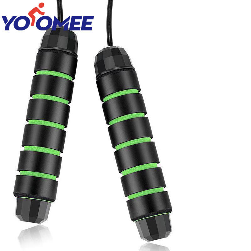 Yoomee Adjustable Jump Rope Cardio Jumping Rope for Men, Women, and Children of All Heights and Skill Levels - for Skipping Rope, Crossfit Training, Boxing, and MMA Workouts