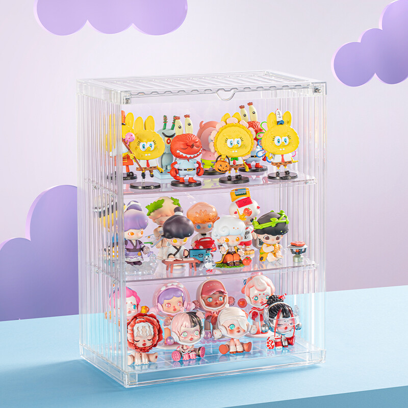 POP MART 400% Display Box Transparent Assembled Container（not included Blind Box）