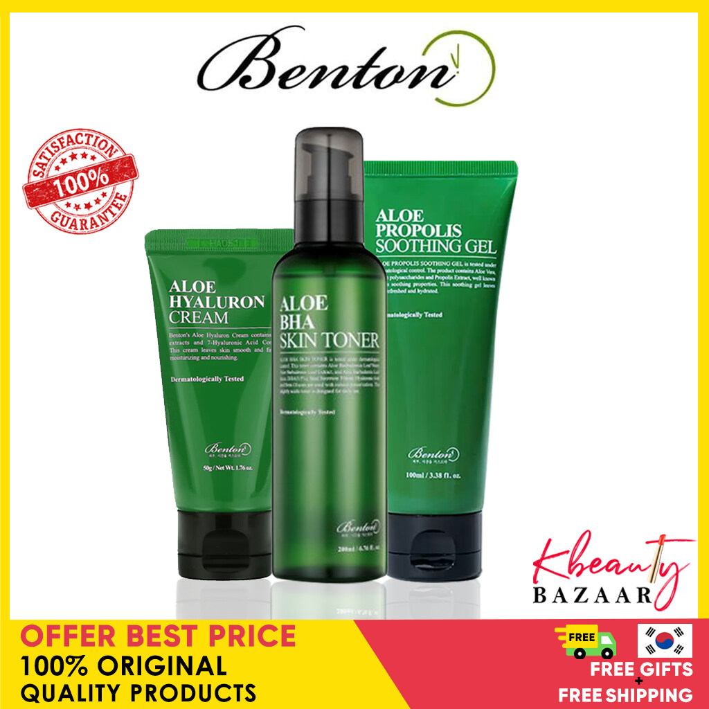 Nước Hoa Hồng Lô Hội BHA 200Ml, Gel Làm Dịu Keo Ong Lô Hội 100Ml