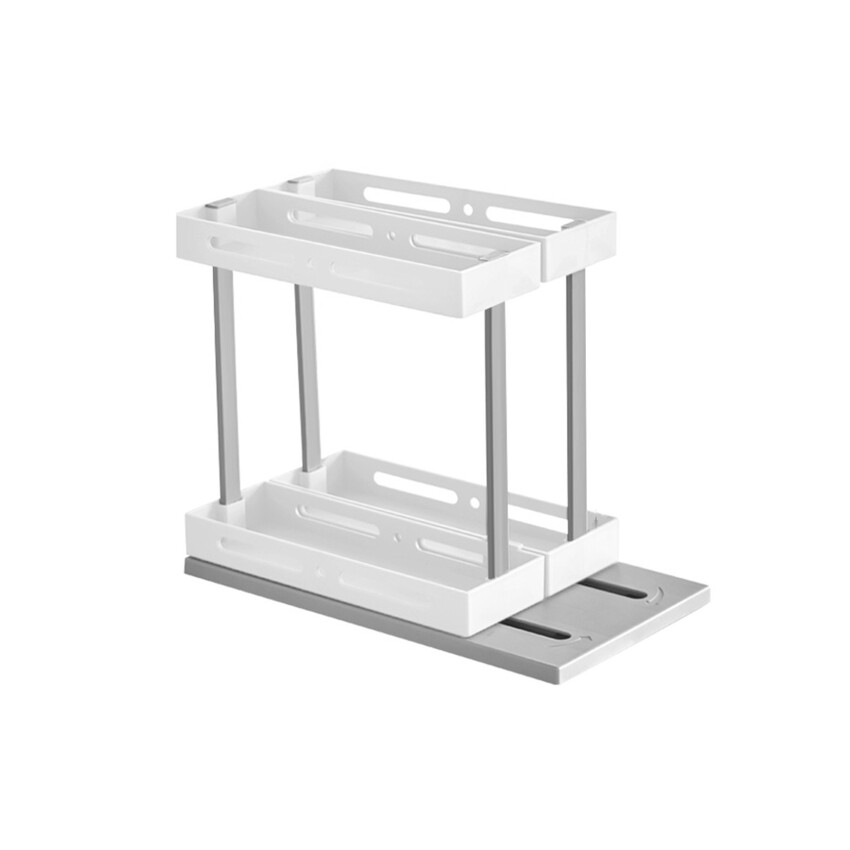 Pull-out Rotating Storage Rack Kitchen Seasoning Holder Condiment Cabinet Sink Drawer Multi-Layers Storage Racks Organizer