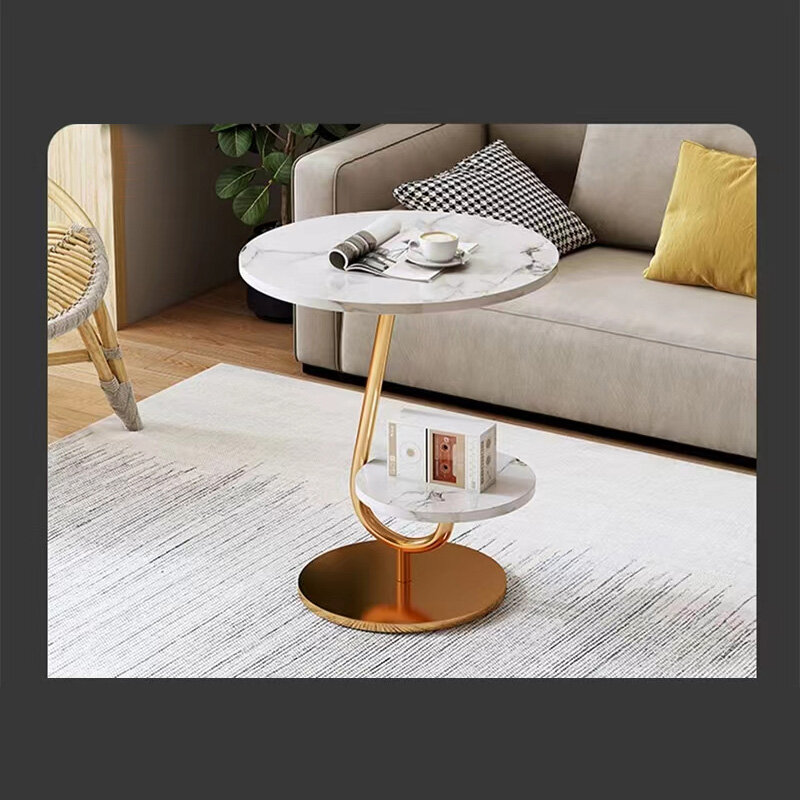 Coffee table small round table on the balcony coffee table sofa side table home decoration