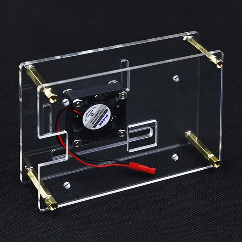 Raspberry Pi Rack Case with Raspberry Pi Heatsinks Stackable Case Stack Enclosure for Raspberry Pi 4/3/2 Model B