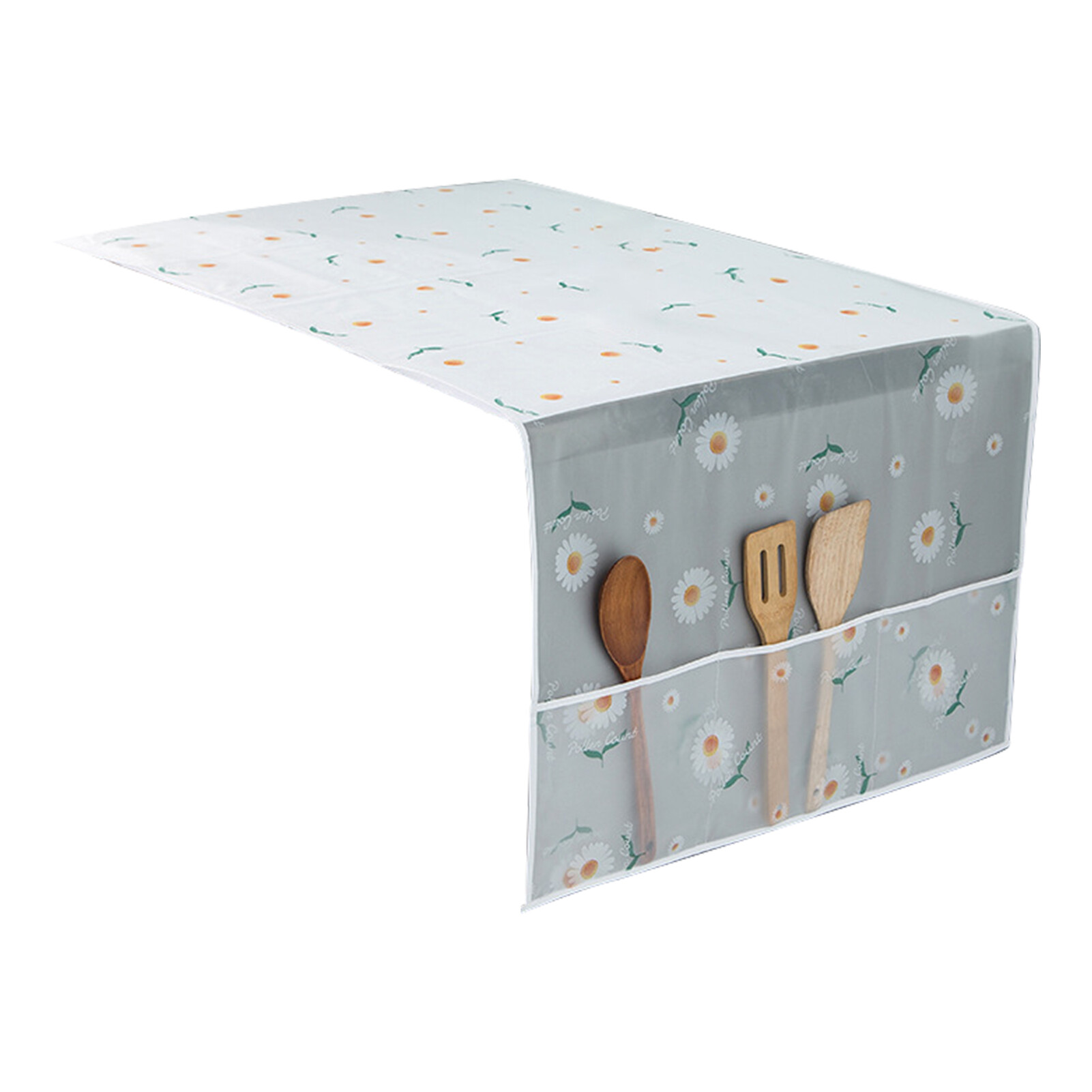 POCO Creative Refrigerator Dust Cover High Density Waterproof Fine Workmanship Feather Printing Fridge Dust Cover for Fridge Refrigerator Top Cover