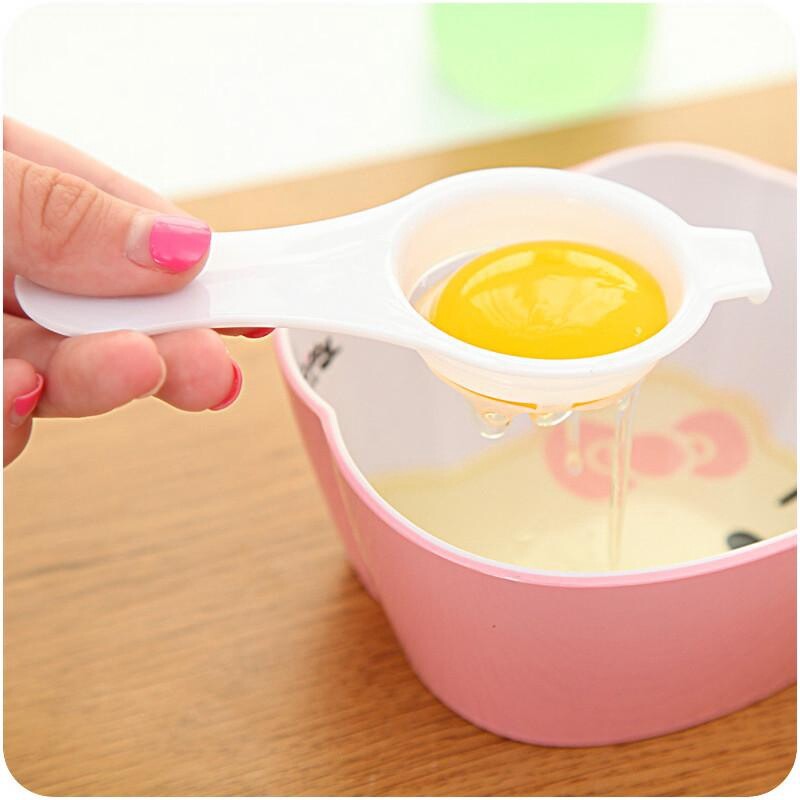 Dụng Cụ Tách Trứng Dụng Cụ Nấu Ăn Thực Phẩm Màu Trắng Lòng Đỏ-Vỉ Trứng Dụng Cụ Nhà Bếp Dụng Cụ Chia Dụng Cụ Cầm Tay Rây