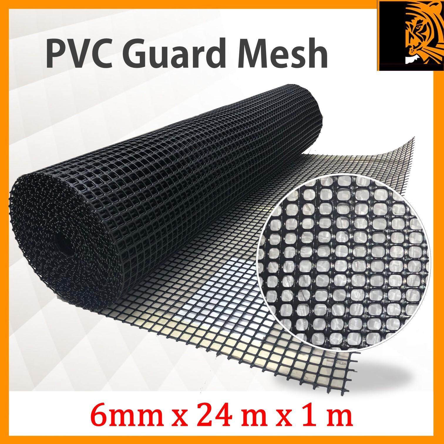 Houseables Plastic Mesh Fence, Construction Barrier Netting, Black, 4