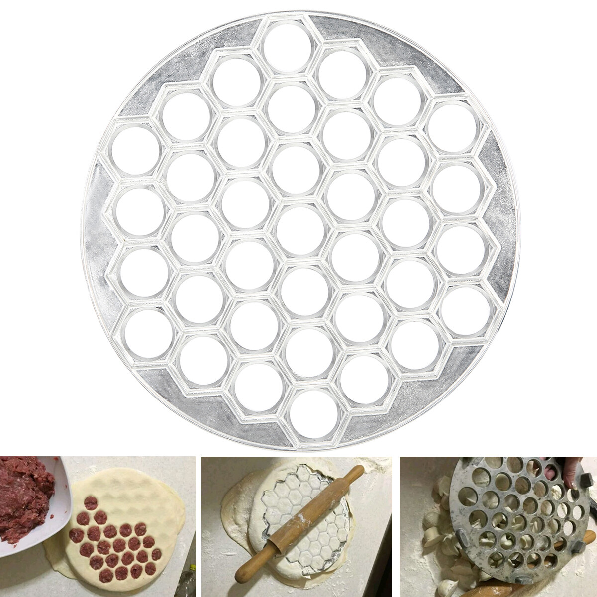 BOKALI 1PCS Aluminum Ravioli Maker Pasta Form Meat Dumpling Mold Home Kitchen Tools