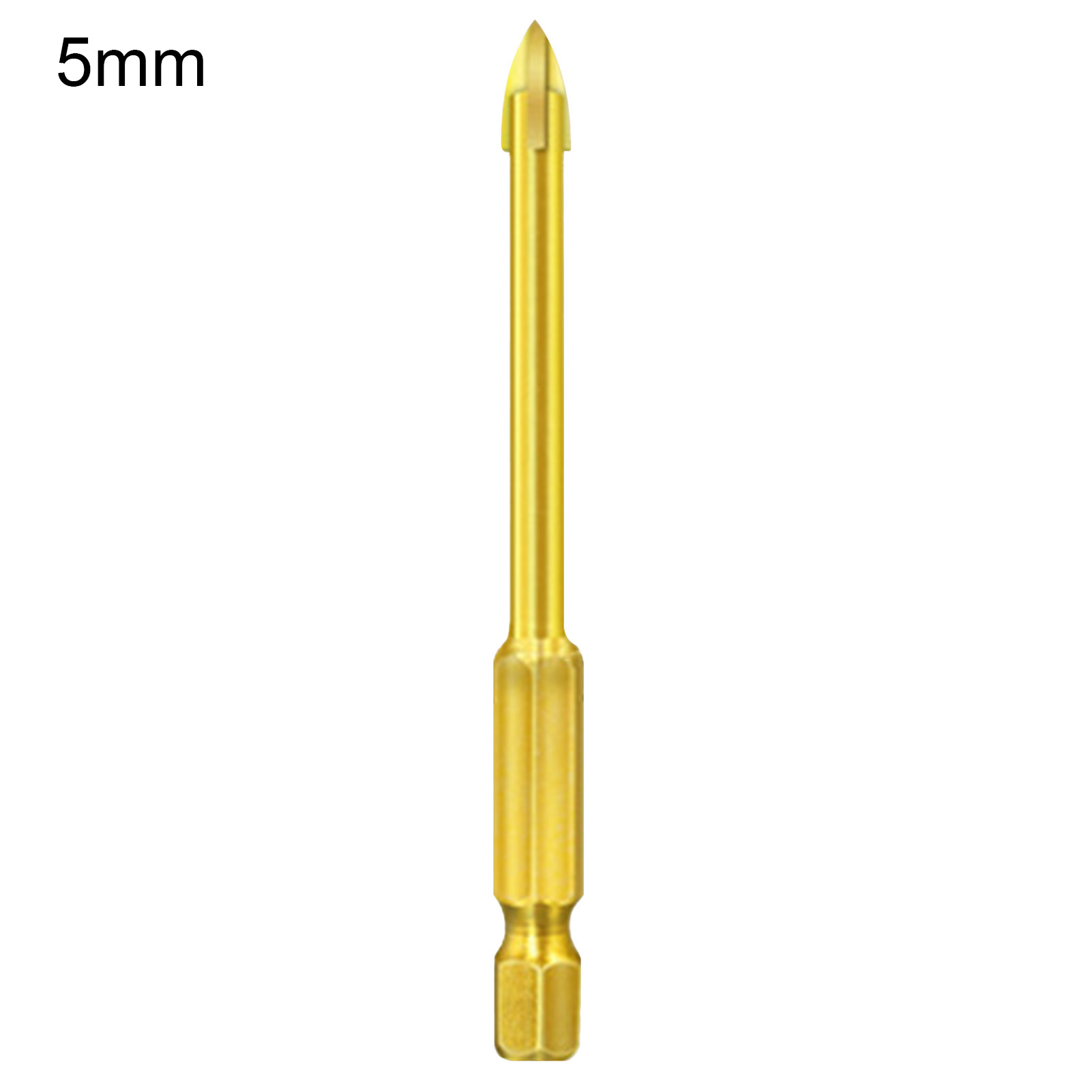 Farfi Practical Triangle Drill Bit Cross Head Long Service Life Universal Low Resistance Tip Drill Bit for Ceramic Tile Sharp Punch Tools
